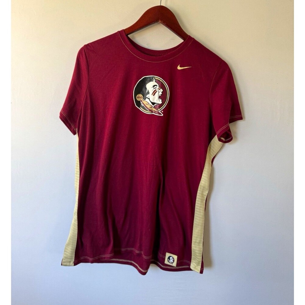 Nike Florida State Seminoles Dri-FIT Tee Shirt Mens XL Garnet Gold